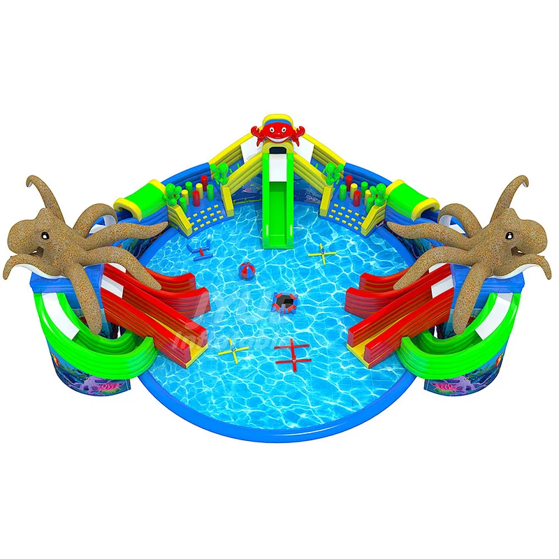 Custom Made Funny and Exciting Mobile Inflatable Water Amusement Park