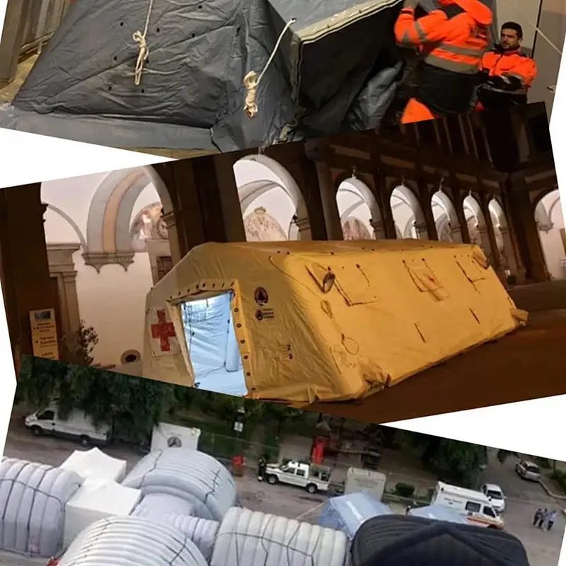 Isolation Protection Emergency Shelter Inflatable Medical Room Tent For Hospital