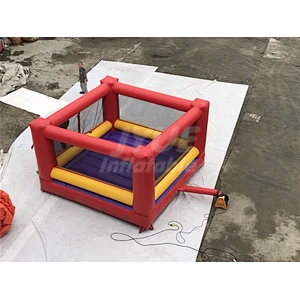 Interactive Sport Game Kids Inflatable Boxing Ring With Wrestling Mat
