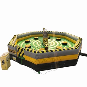 Hot Inflatable Wipeout Obstacle Course For Sale , Inflatable Meltdown Game Machine Sale