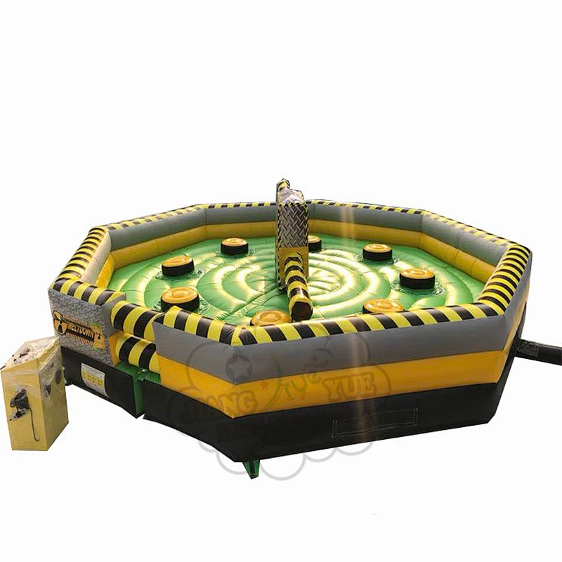 Hot Inflatable Wipeout Obstacle Course For Sale , Inflatable Meltdown Game Machine Sale