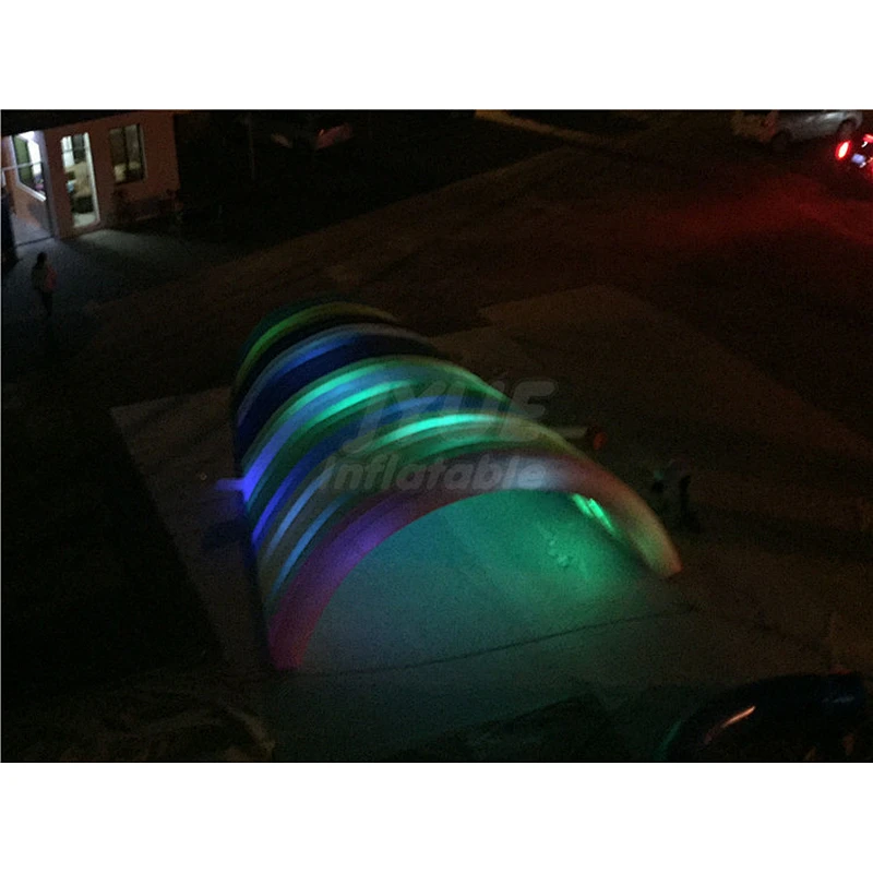 Hot Sale Large Light Tent Inflatable Stage Tunnel Event Led Arch Tent For Advertising