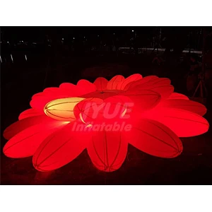 Hot sale High Quality Decoration Colorful Party Lighting Inflatable LED Flower For Wedding