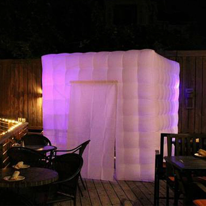 Bright Lighting LED Inflatable Photo Booth Enclosure For Outdoor Trade Props