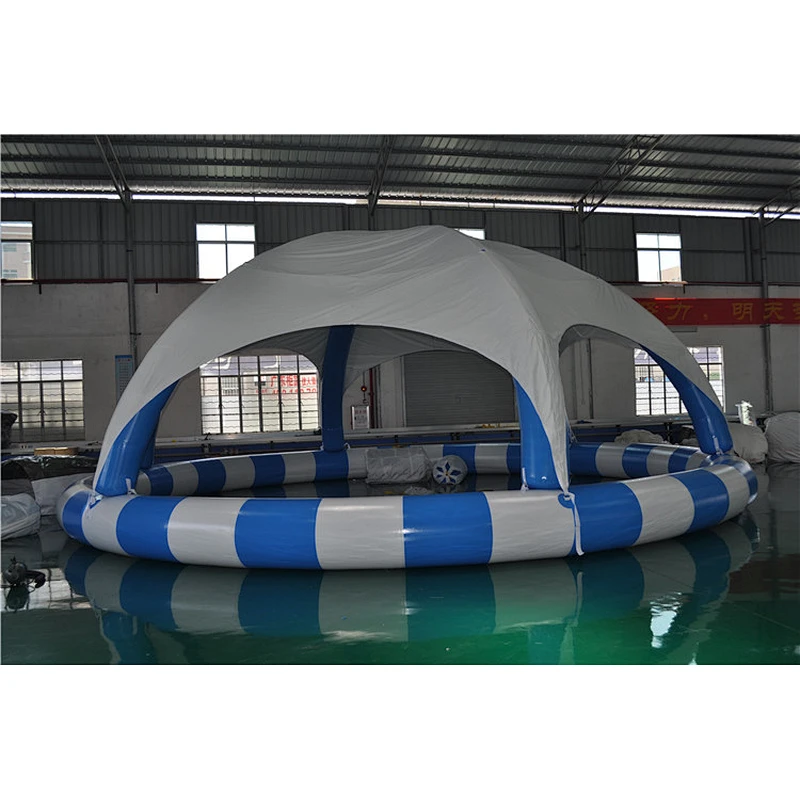 Promotion Price Large Inflatable Swimming Water Pool With Tent Cover For Sale
