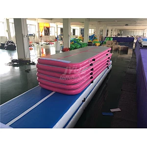 10ft/13ft/16ft/20ft/27ft  New Design Inflatable Tumbling Mat Electric Air Pump Gymnastics Air Track From Airtrack Factory