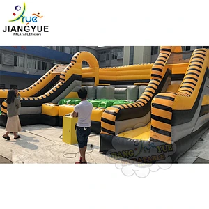 Exciting Mechanical Interactive  Inflatable Battle Zone For Kids And Adults Inflatable Jousting Arena 8mx8.5m