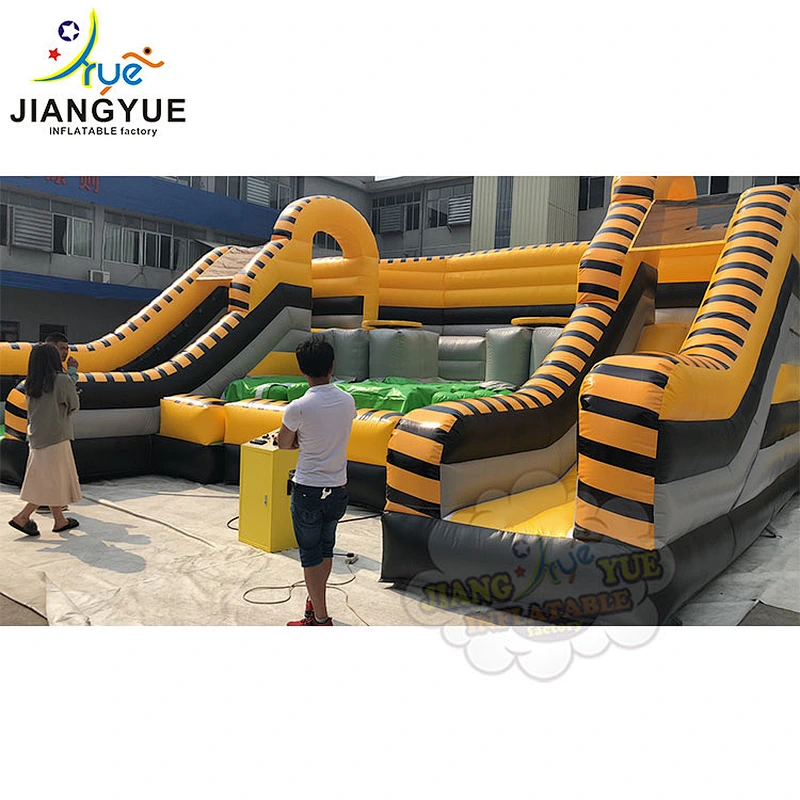 Exciting Mechanical Interactive  Inflatable Battle Zone For Kids And Adults Inflatable Jousting Arena 8mx8.5m