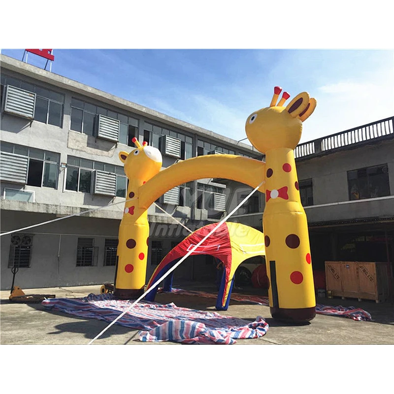 Outdoor Durable  Giraffe Inflatable Advertising Arch For Promotion Events