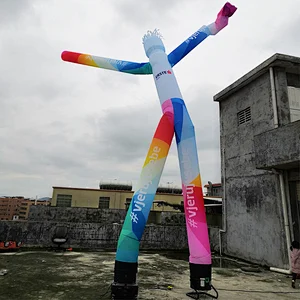 Advertising Air Tube Man Sky Dancer Two Legs Inflatable Air Dancer With Blower