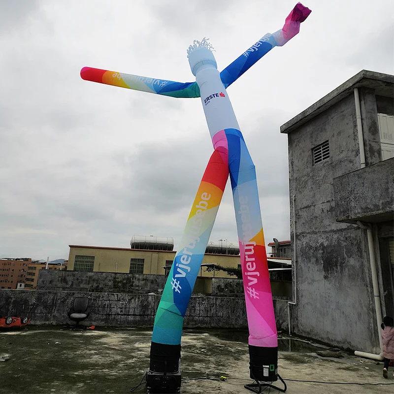 Advertising Air Tube Man Sky Dancer Two Legs Inflatable Air Dancer With Blower