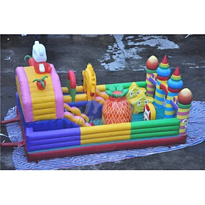 Outdoor Amusement Park Equipment Children Inflatable Playground For Kids