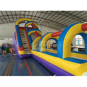 Outdoor Commercial Kids Inflatable Water Slide Pool Factory Supply Inflatable Slip And Slide