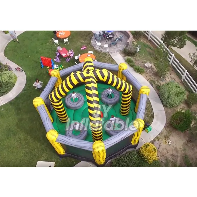 Alibaba China Supplier Inflatable Interactive Wrecking Ball Jumping Games For Party