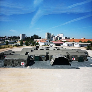 Fireproof Commercial Use Inflatable Army Medical Tent