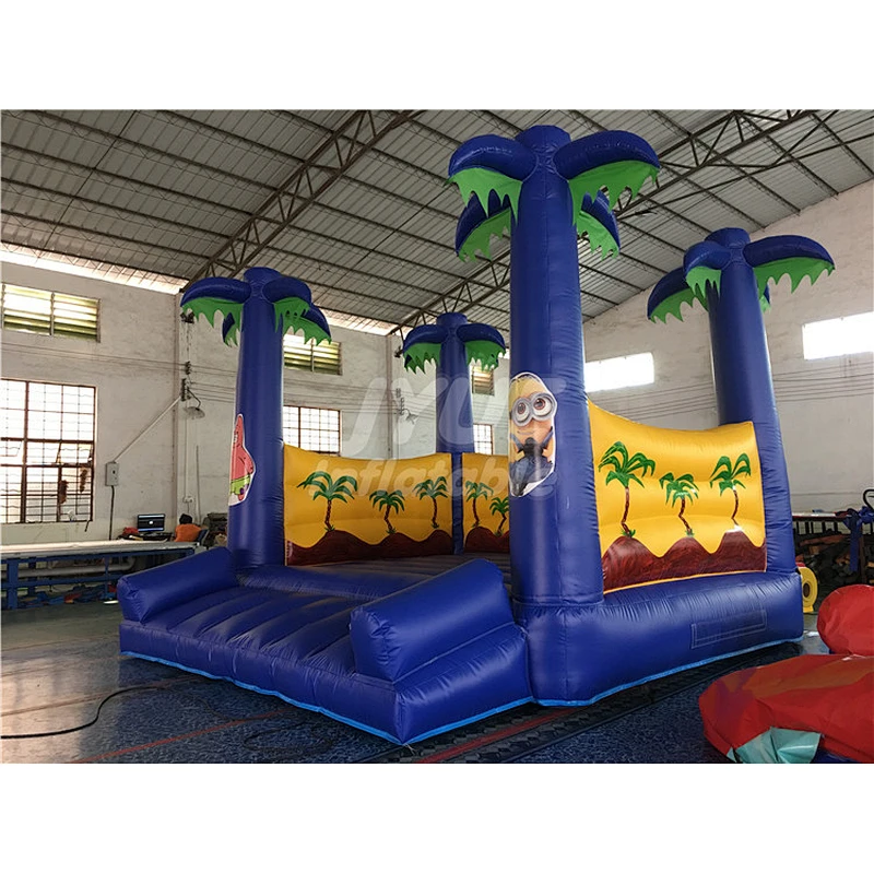 Jungle Theme Kids Bouncy Castle Inflatable Trampoline Bouncer For Sale