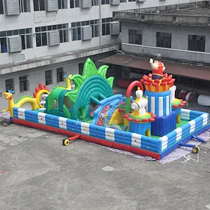 Commercial Indoor Outdoor Amusement Park Playground Inflatable Fun City Game
