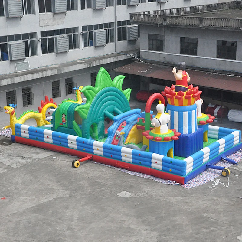 Commercial Indoor Outdoor Amusement Park Playground Inflatable Fun City Game