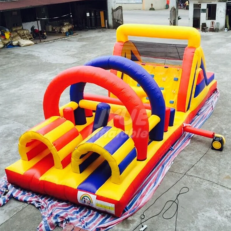 Commercial Bouncy Castle Tunnel Indoor Obstacle Course For KIds
