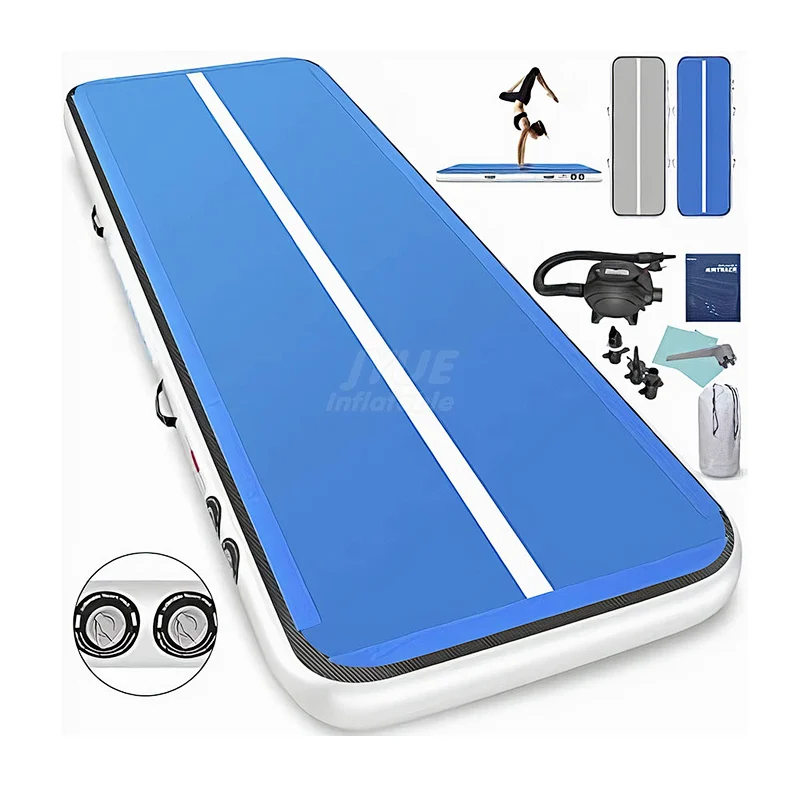 Guangzhou Factory Custom Logo Gym Air Track Gymnastics Tumbling Mat Inflatable Air Track For Sport Training