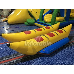 Double Ride Water Banana Boat Inflatable Water Sport With 2 Tubes For Sea