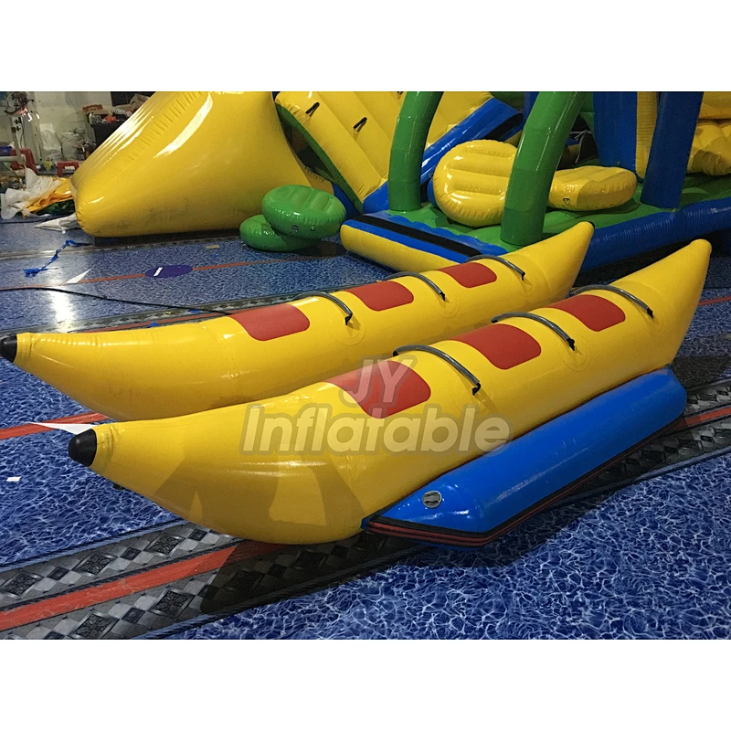 Double Ride Water Banana Boat Inflatable Water Sport With 2 Tubes For Sea