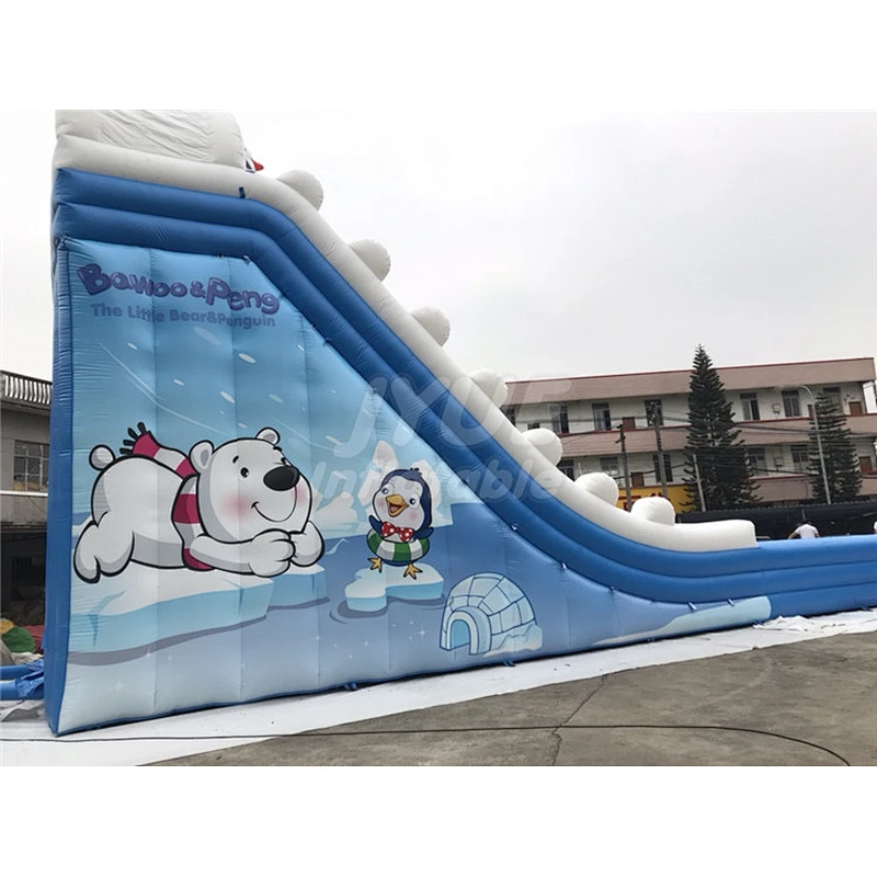 Commercial Outdoor Largest Penguin Inflatable Water Slide For Kids And Adults