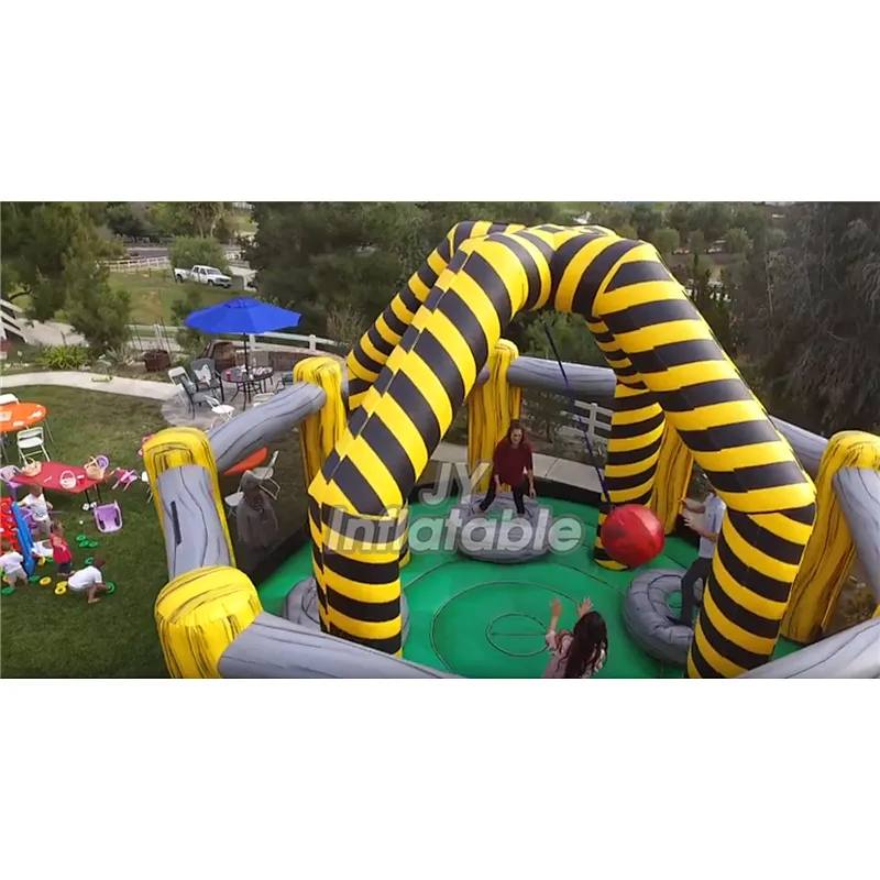 Alibaba China Supplier Inflatable Interactive Wrecking Ball Jumping Games For Party