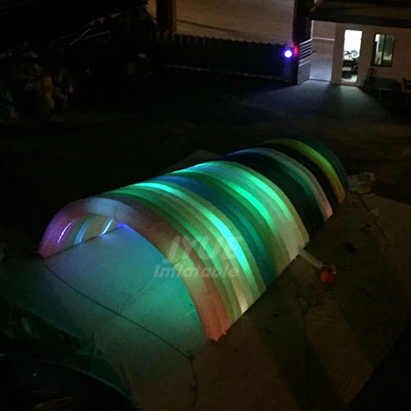 Hot Sale Large Light Tent Inflatable Stage Tunnel Event Led Arch Tent For Advertising