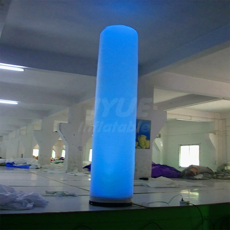 Newest Factory Direct Selling Event Party Club 3m High Decoration Advertising Inflatable Light Column LED