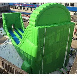 Funny Commercial China Inflatable Zip line With Giant Slide Ropeway For Adults And Children