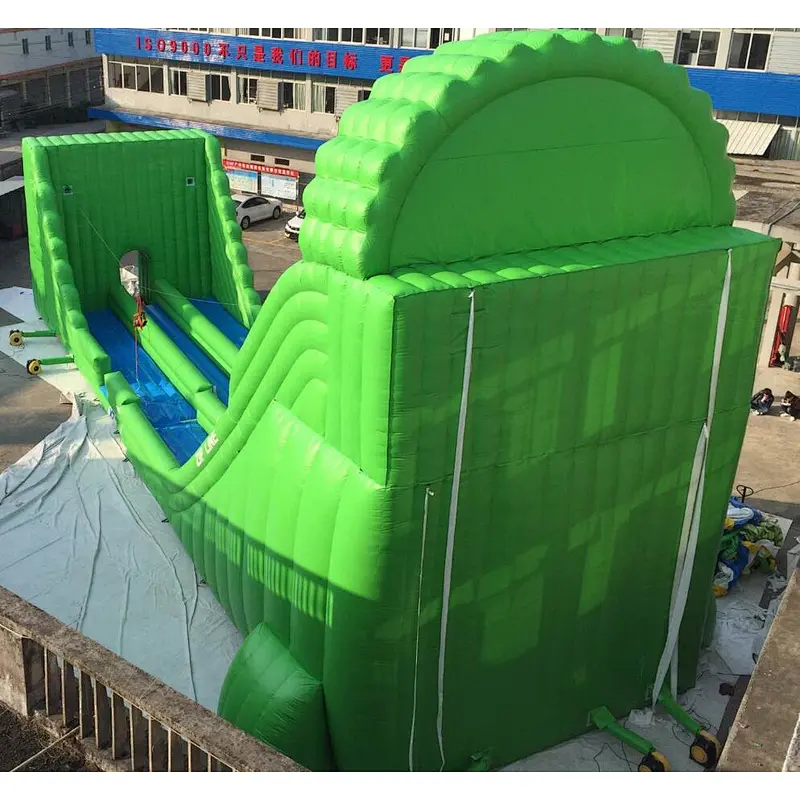 Funny Commercial China Inflatable Zip line With Giant Slide Ropeway For Adults And Children