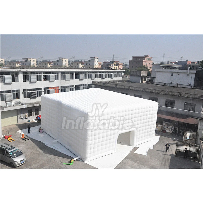 Custom Logo Waterproof White Wedding Party Event Inflatable Air Cube Tent For Outdoor Activity