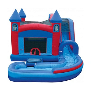 Bueno y barato Inflable combo con tobogan 3 in 1 Bouncy Castle Combo