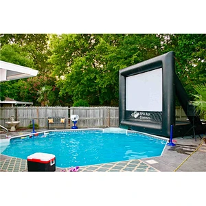 Outdoor Air Sealed Inflatable Floating Movie Screen For Swimming Pool