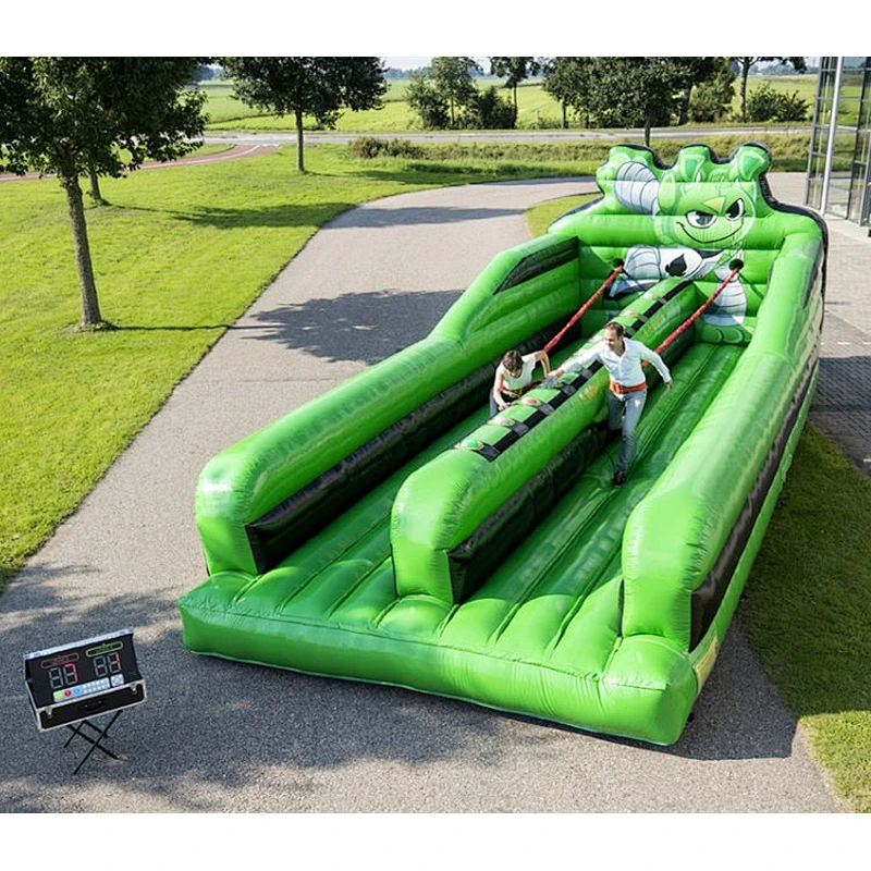 Commercial Grade PVC Inflatable Sports Games Inflatable Interactive Bungee Run for sale