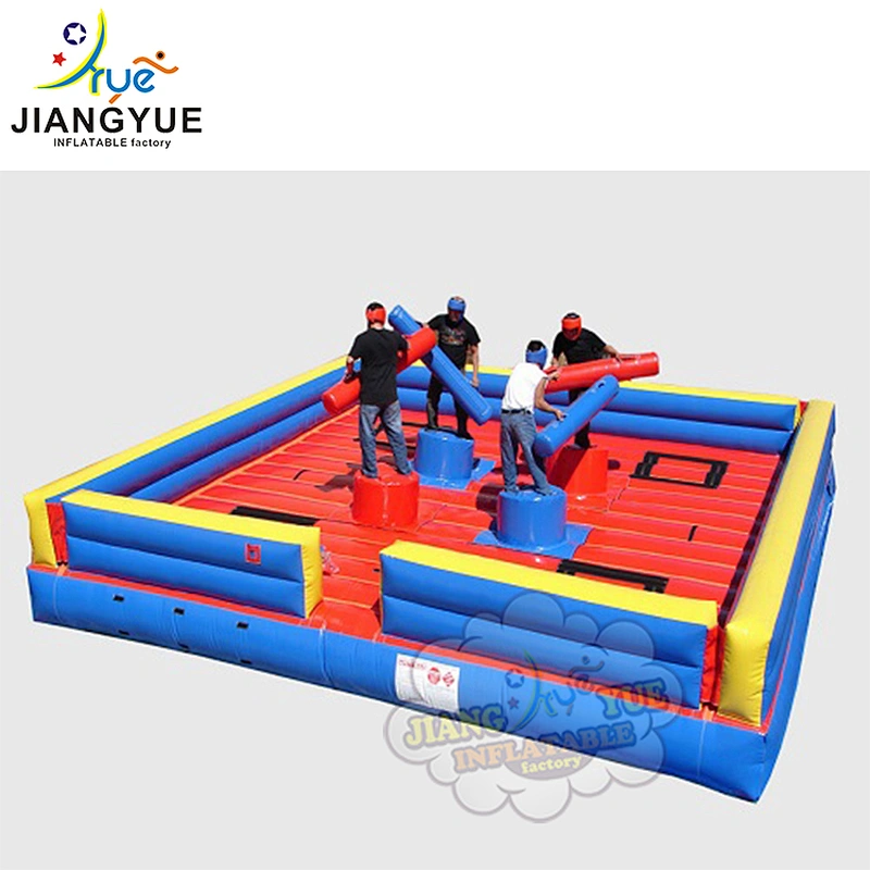Factory Customize Kids Jousting Stick Battles Inflatable Boxing Ring Gladiator Game For Sale