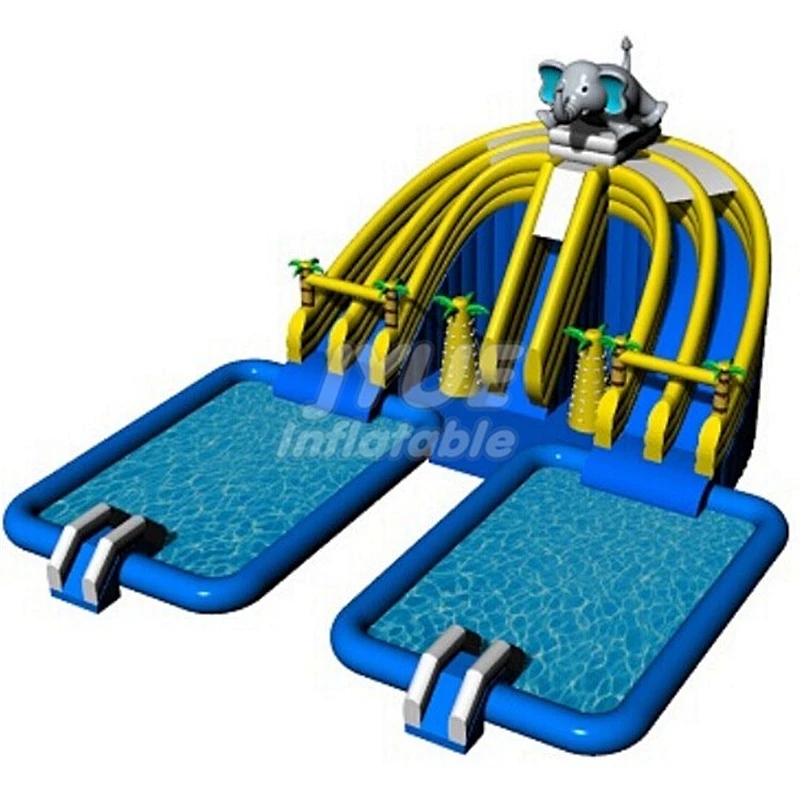 Trade Assurance Commercial Grade Equipment Water Park Child Slide Inflatable Water Park For Land