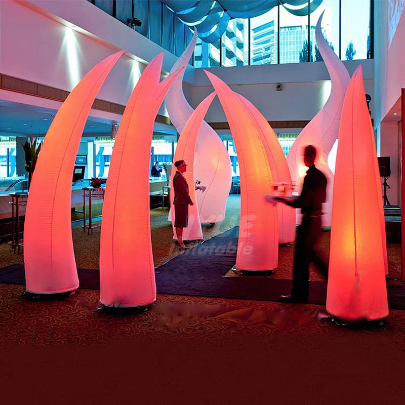 Wedding Party Advertising LED Inflatable Pillar Light Column Tube With Custom Logo
