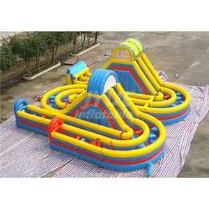 Super Fun Cheap Air Fun Obstacle Course Inflatable For Kids And Adults Challenging