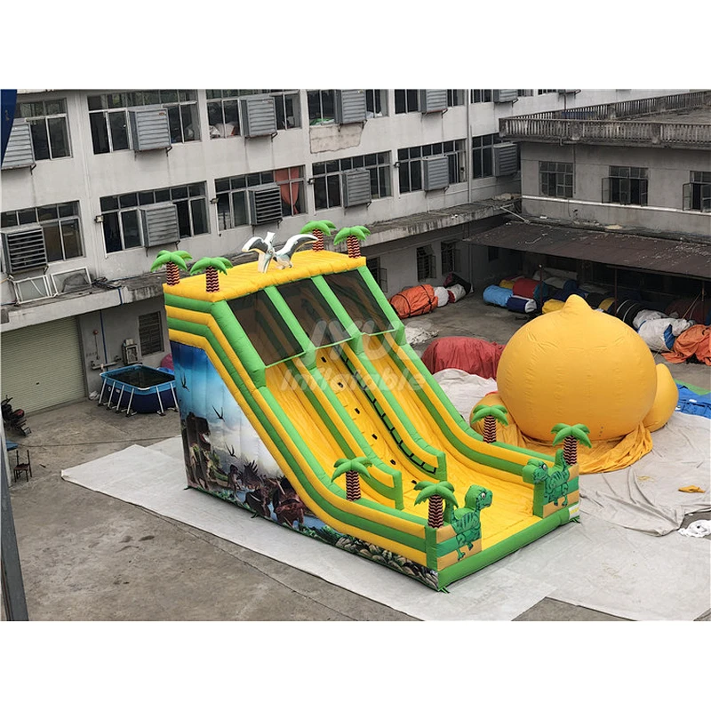 Indoor Or Outdoor Animal World Inflatable Jumping Slide For Kids