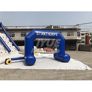 Outdoor Welcome Start Finish Line Inflatable Entrance Archway For Event