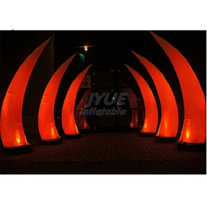 Wedding Party Advertising LED Inflatable Pillar Light Column Tube With Custom Logo