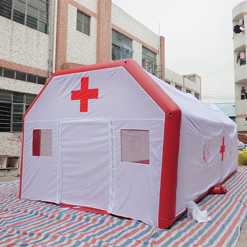 Mobile Operation Emergency Relief Inflatable Hospital Equipment Tent For 200 Patient