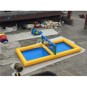 Customized Inflatable Sport Field Beach Inflatable Water Volleyball Court For Sale