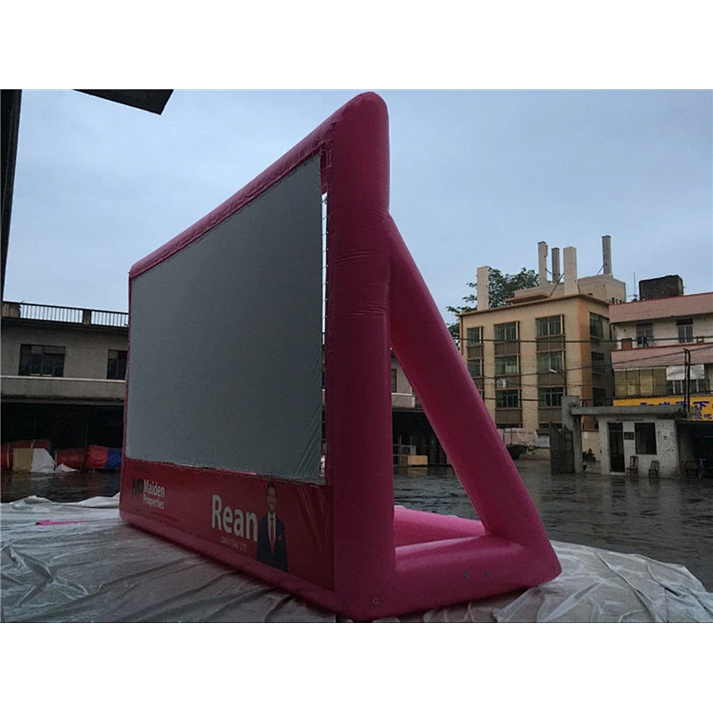 Blow Up Outdoor Movie Screen Inflatable Mega Movie Screen With Projector Rental