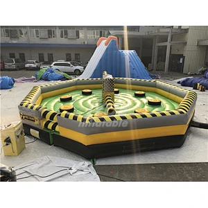 Factory Price Custom Mechanical Adult Kids Inflatable Sweeper Eliminator Total Wipeout Meltdown Game For Sale