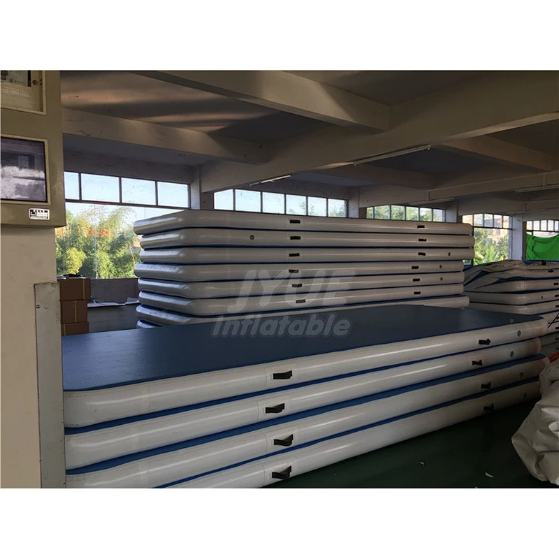Thickness 10m 20cm 30cm DWF Material Inflatable Air Track Gymnastics Mat  Air Tumbling Track Factory Price For Sale