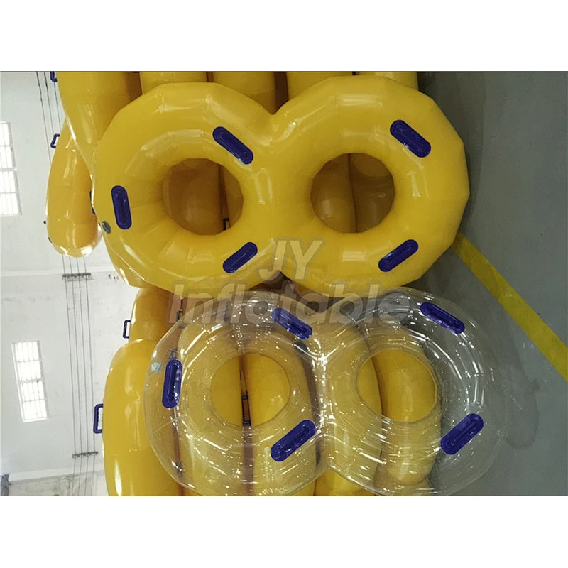 Lazy River Figure 8 Water Park Rides Inflatable Double Tube For Water Slide