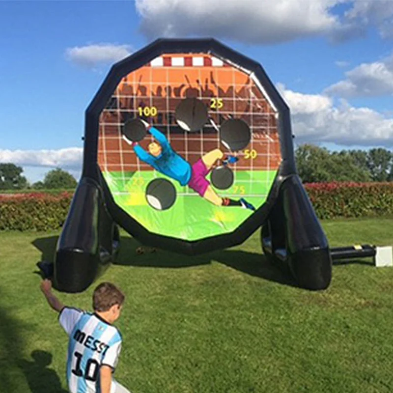 Funny Shooting Target Football Game Inflatable Dart Board Game with Balls